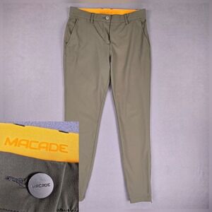 Macade Golf Pants Mens 38 Regular Slim Fit Zipper Cuffs Stretch Performance‎